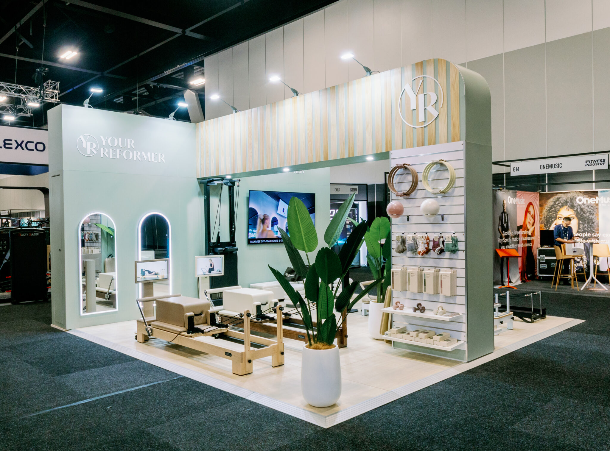 Your Reformer custom trade show stand | Colab Design Group bespoke design